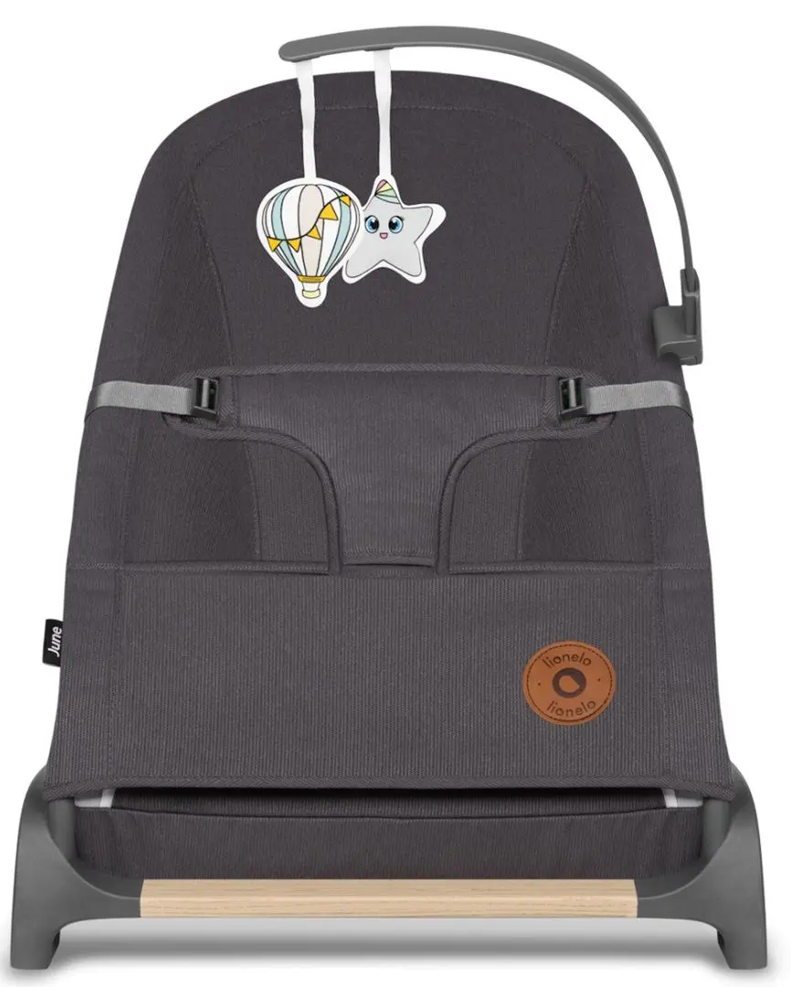 Sezlong pntru copii Lionelo June (Grey Stone)