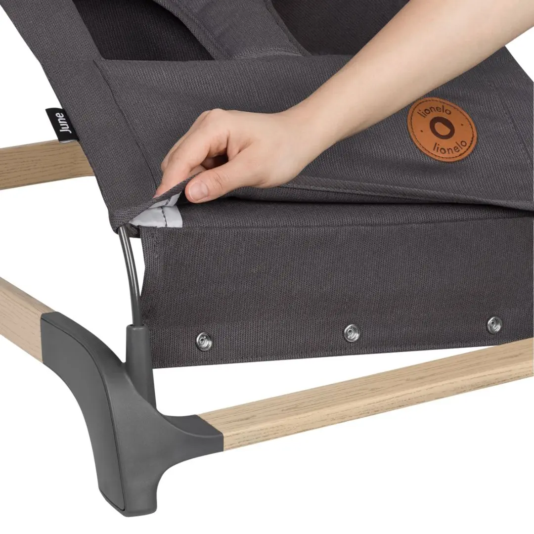 Sezlong pntru copii Lionelo June (Grey Stone)