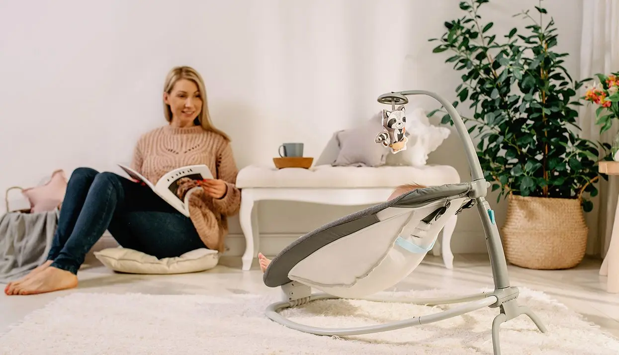 Детский шезлонг Lionelo Pascal (Grey Scandi)