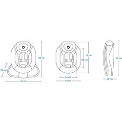 Детский шезлонг Lionelo Pascal (Grey Scandi) Thumb