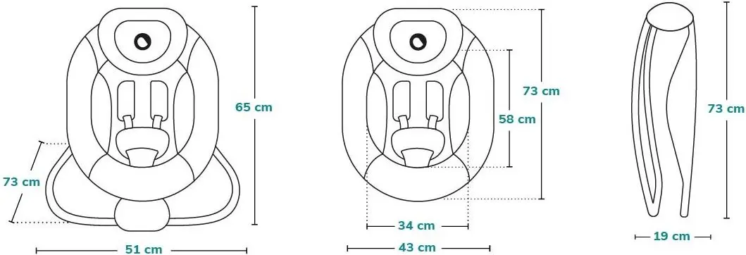 Детский шезлонг Lionelo Pascal (Grey Scandi)