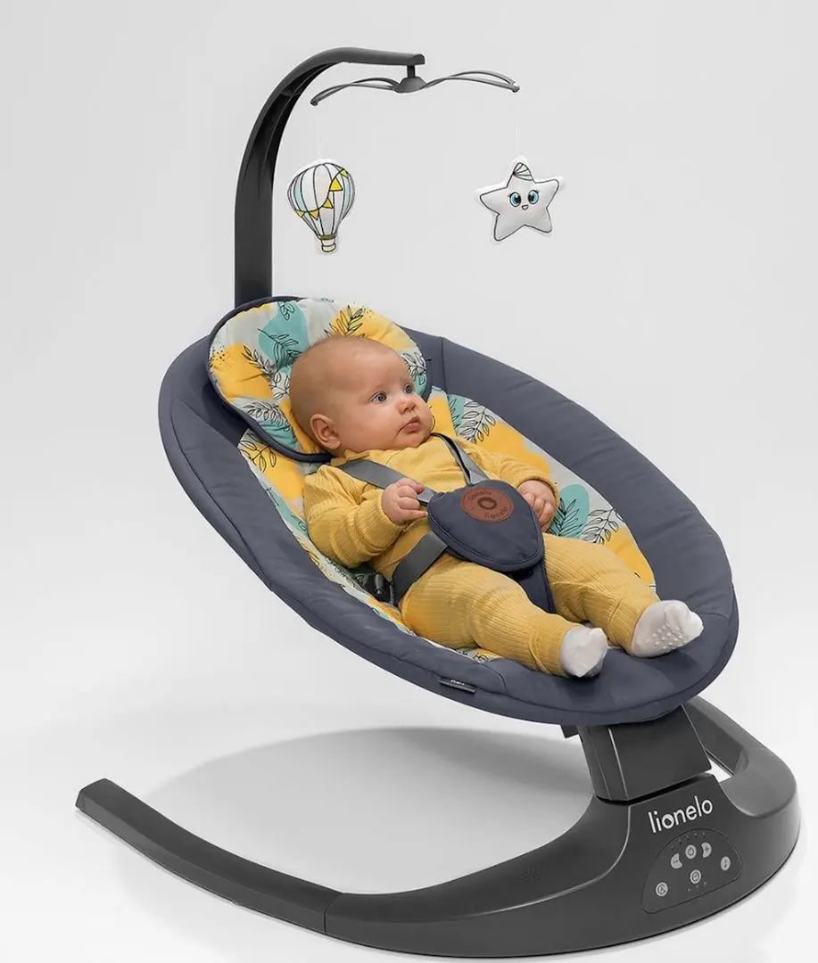 Sezlong pentru copii Lionelo Ralf (Grey Concrete)