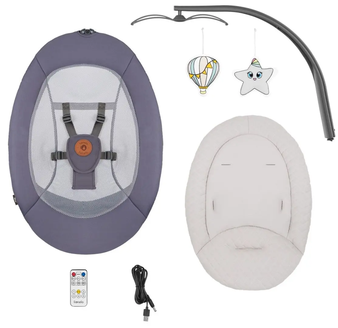 Sezlong pentru copii Lionelo Ralf (Grey/Graphite)