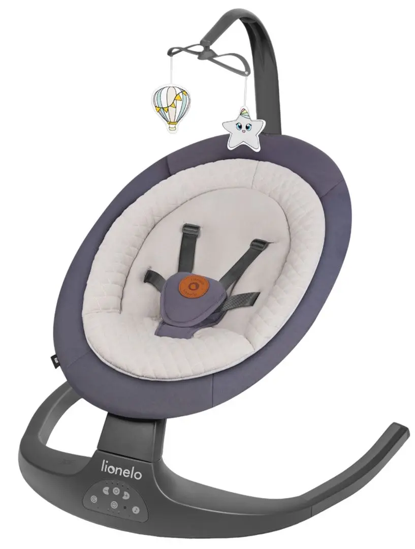 Sezlong pentru copii Lionelo Ralf (Grey/Graphite)