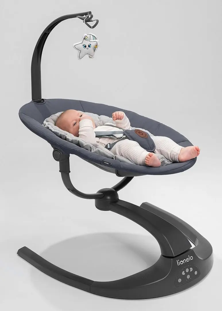 Sezlong pntru copii Lionelo Rina (Grey Concrete)