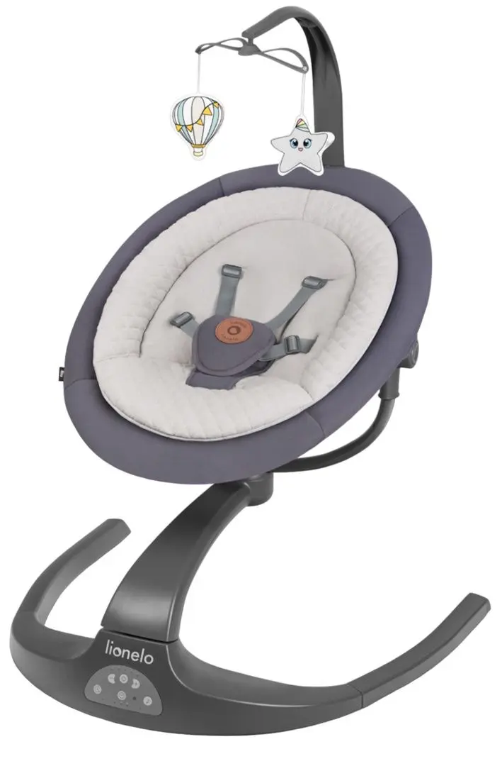 Sezlong pntru copii Lionelo Rina (Grey Concrete)