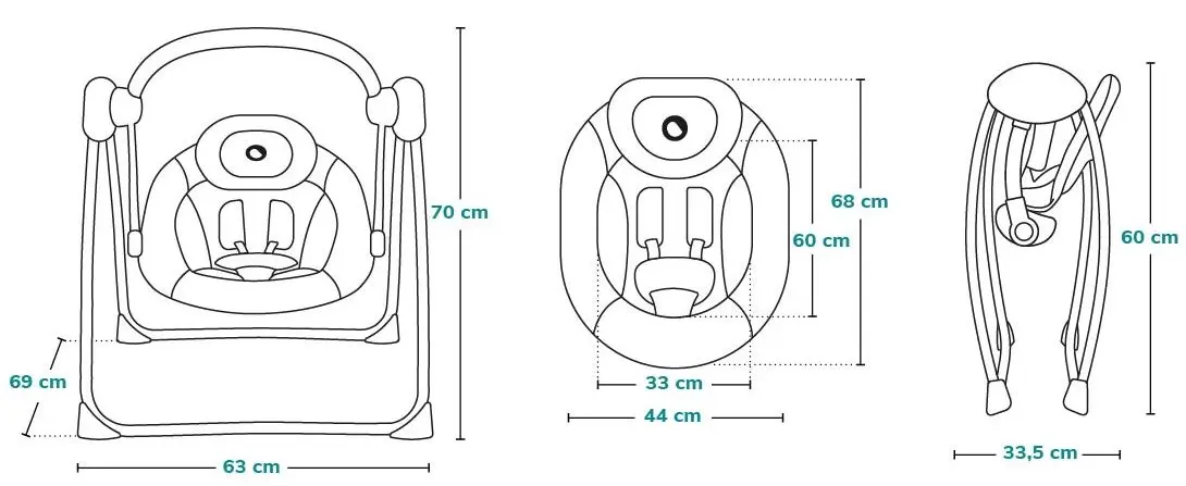 Детский шезлонг Lionelo Ruben (Pink)
