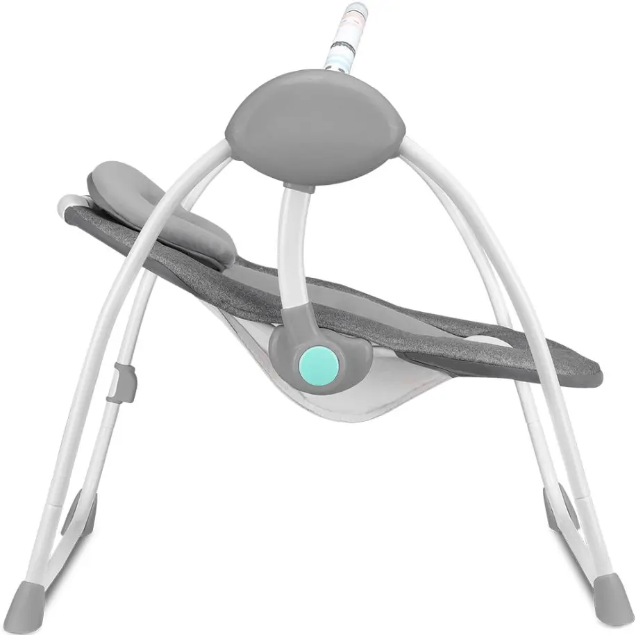 Sezlong pentru copii Lionelo Ruben (Stone Grey/Turquoise)