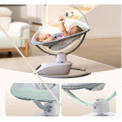 Детский шезлонг-качели Momcozy CocoSway (Grey) Thumb