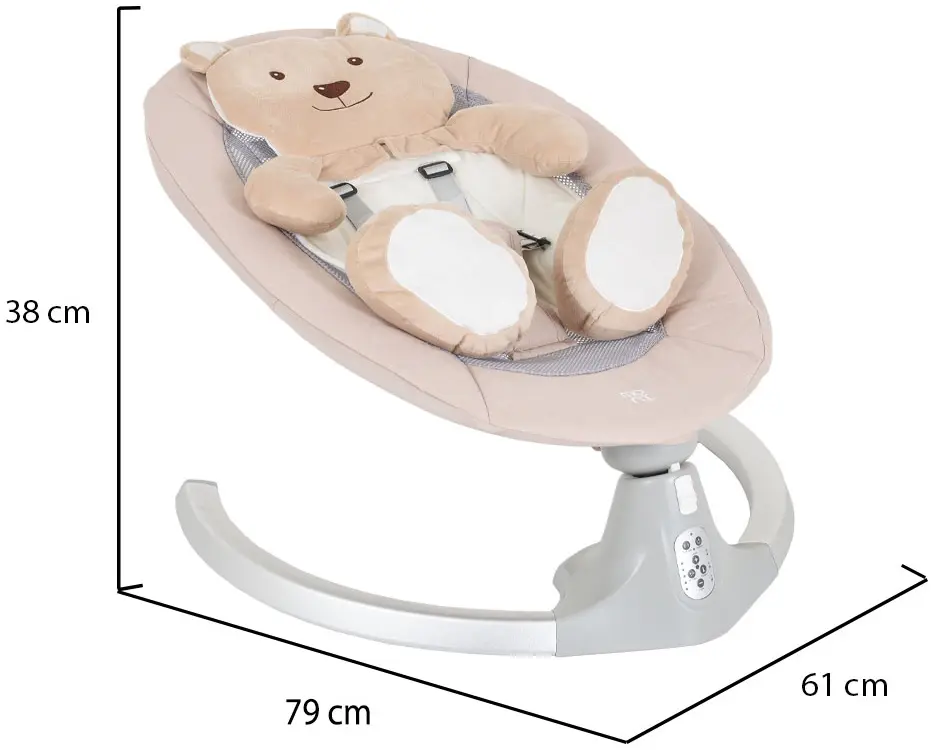 Sezlong-leagan pentru copii Moni Ari Bear (Beige)