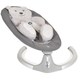 Детский шезлонг-качели Moni Ari Bear (Grey) Thumb