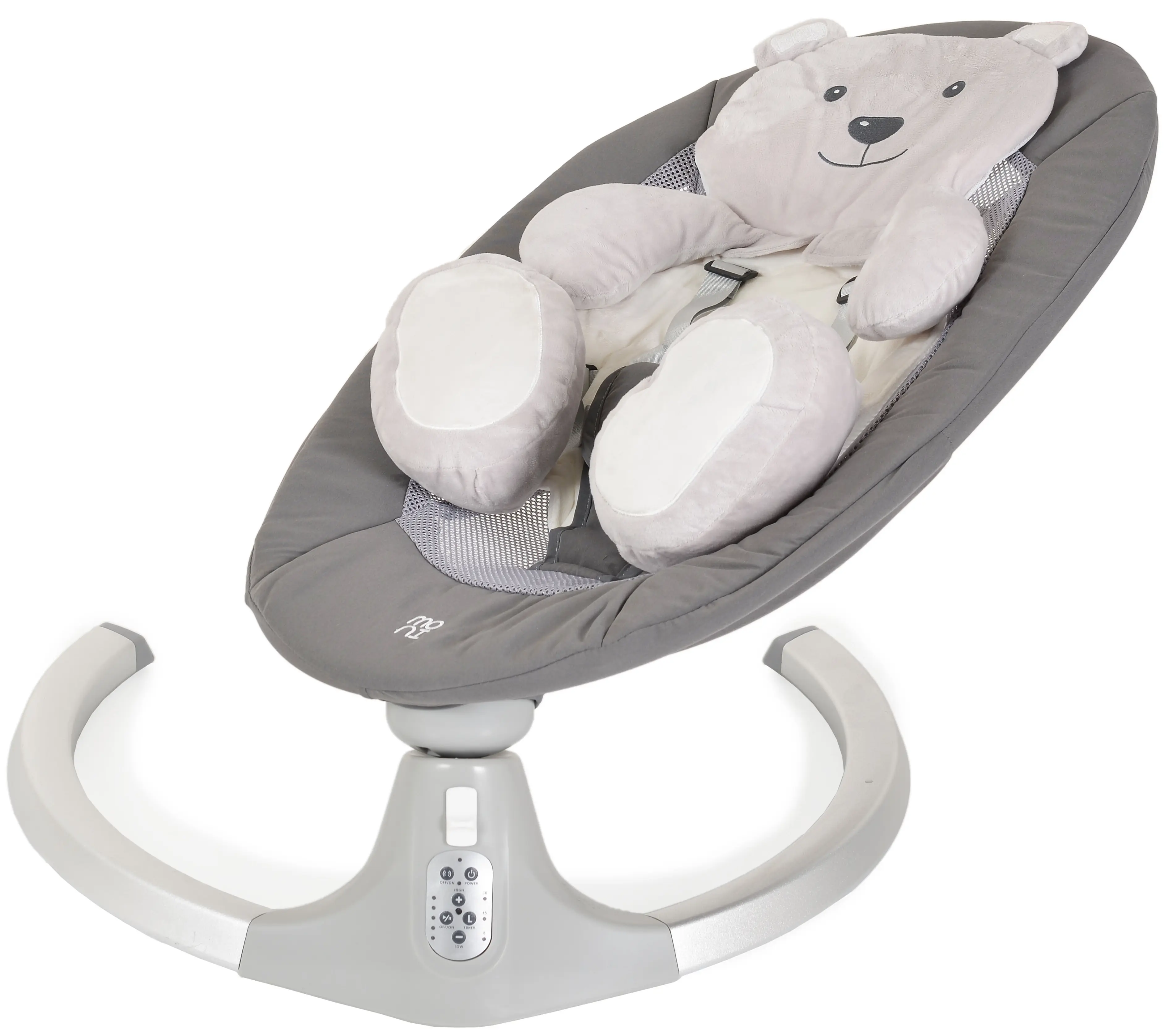 Детский шезлонг-качели Moni Ari Bear (Grey)