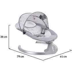 Sezlong-leagan pentru copii Moni Ari (Grey) Thumb