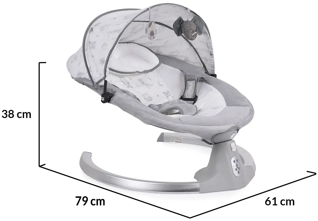 Sezlong-leagan pentru copii Moni Ari (Grey)