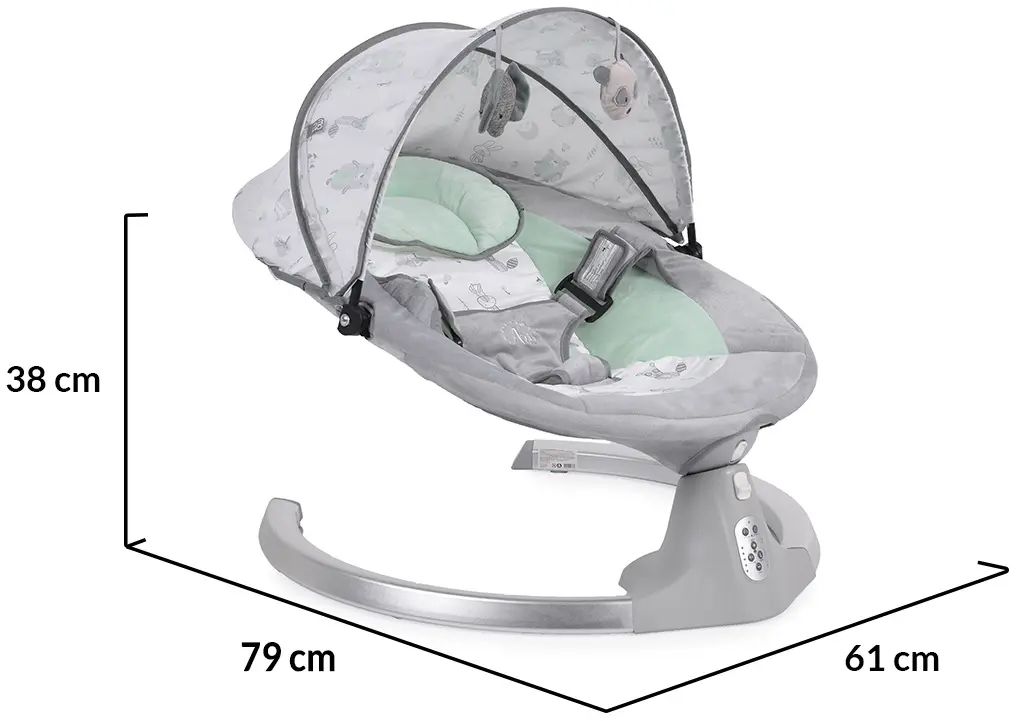 Sezlong-leagan pentru copii Moni Ari (Mint)