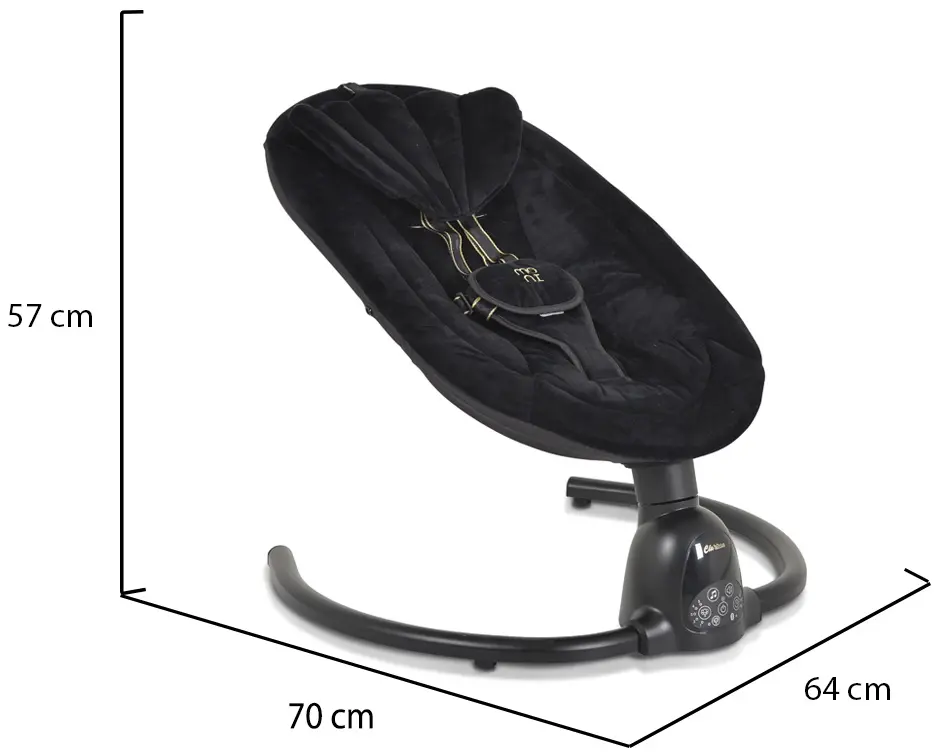 Sezlong-leagan pentru copii Moni Clarissa (Black)