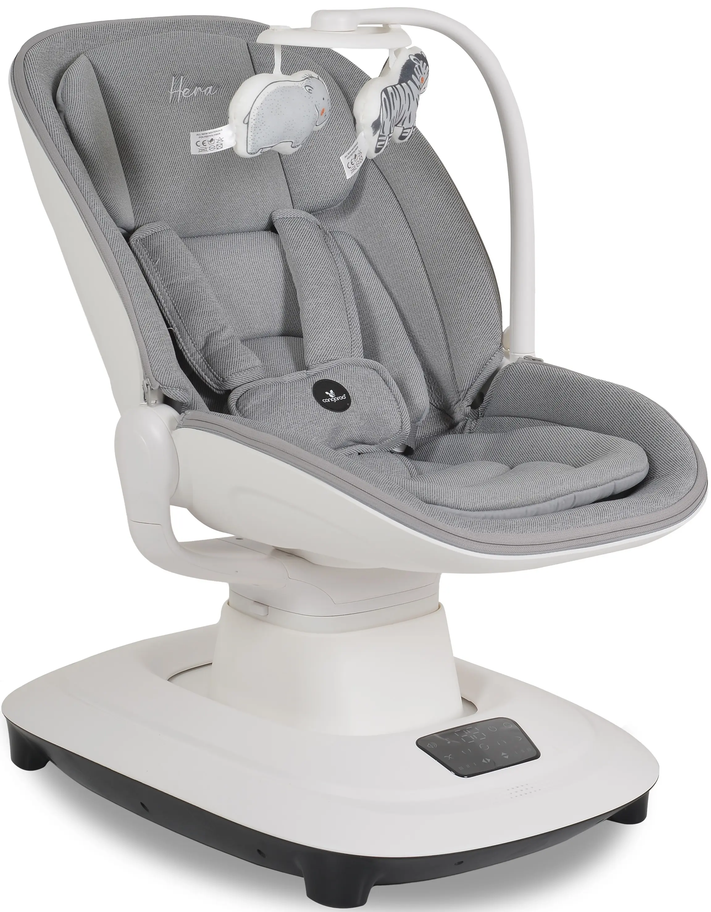 Детский шезлонг-качели Moni Hera (Light Grey) - 2