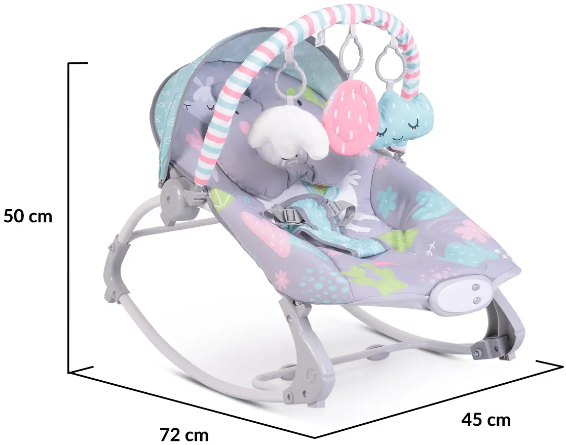 Sezlong pentru copii Moni Rocker (Llama)