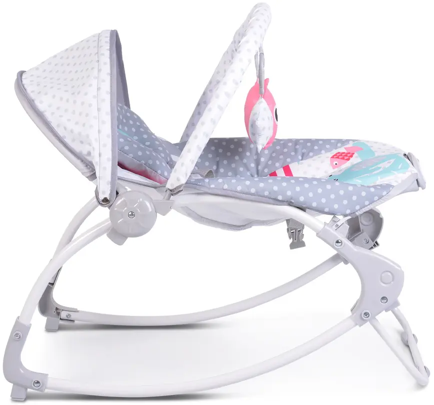 Sezlong pentru copii Moni Rocker (Lovely Forest Gray)