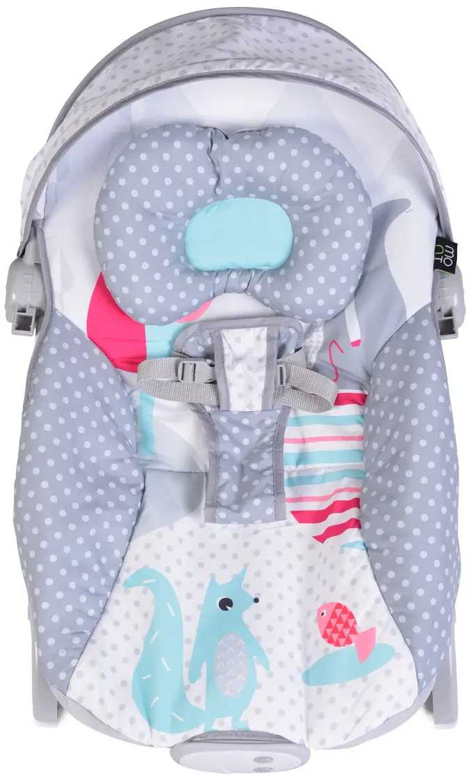 Sezlong pentru copii Moni Rocker (Lovely Forest Gray)