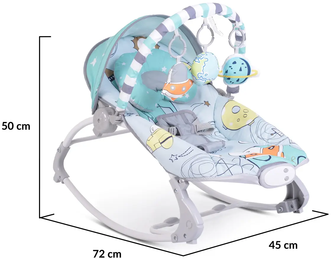 Sezlong pentru copii Moni Rocker (Space Tour)
