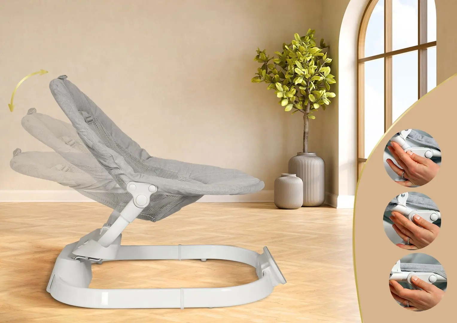 Детский шезлонг Neno Nube (Grey)