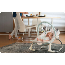 Sezlong-leagan pentru copii Nukido 705401 (White/Light Blue) Thumb