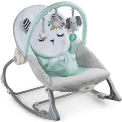 Sezlong-leagan pentru copii Nukido 705401 (White/Light Blue)