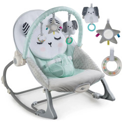 Sezlong-leagan pentru copii Nukido 705401 (White/Light Blue) Thumb