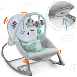 Sezlong-leagan pentru copii Nukido 705401 (White/Light Blue) Thumb