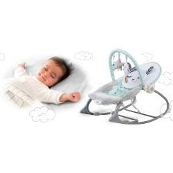 Sezlong-leagan pentru copii Nukido 705401 (White/Light Blue) Thumb
