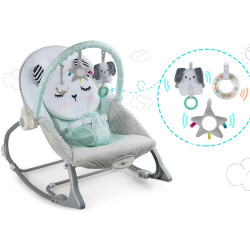 Sezlong-leagan pentru copii Nukido 705401 (White/Light Blue) Thumb