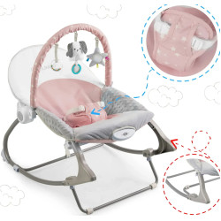 Sezlong-leagan pentru copii Nukido 705402 (Grey/Pink) Thumb