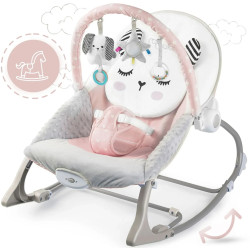 Sezlong-leagan pentru copii Nukido 705402 (Grey/Pink) Thumb