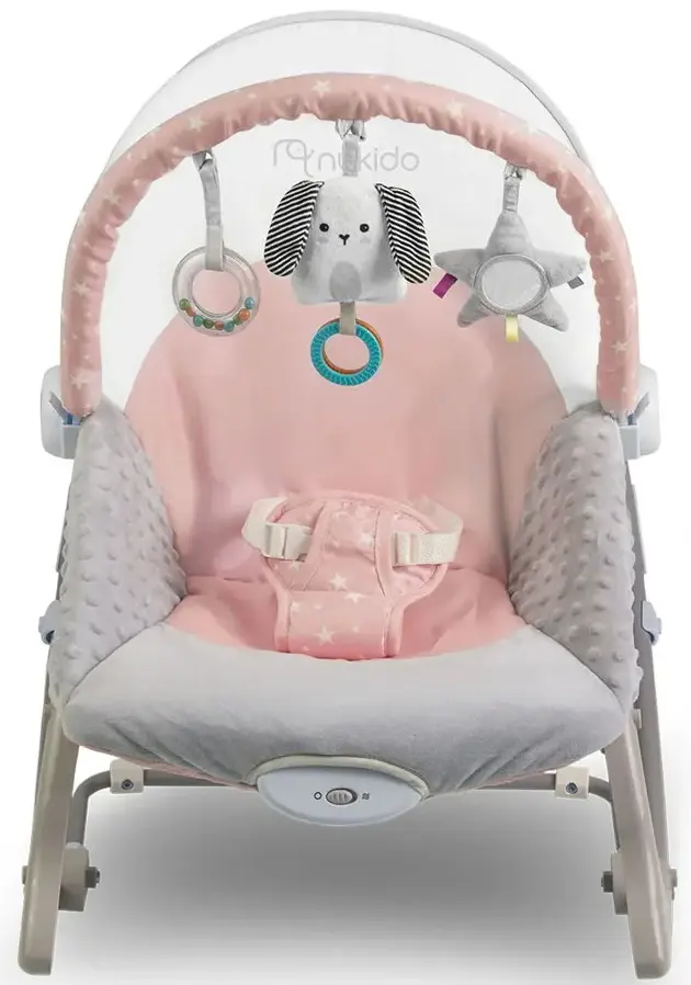Sezlong-leagan pentru copii Nukido 705402 (Grey/Pink) - 5
