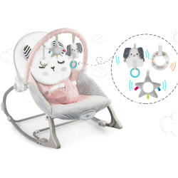 Sezlong-leagan pentru copii Nukido 705402 (Grey/Pink) Thumb