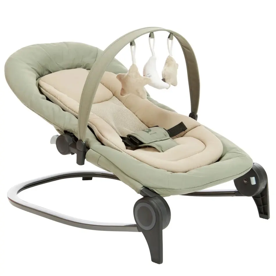 Детский шезлонг-качели Premaman Sluggy (Khaki) - 4