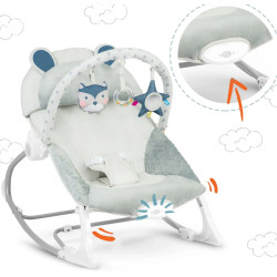 Sezlong-leagan pentru copii Ricokids 7328 (Grey) Thumb