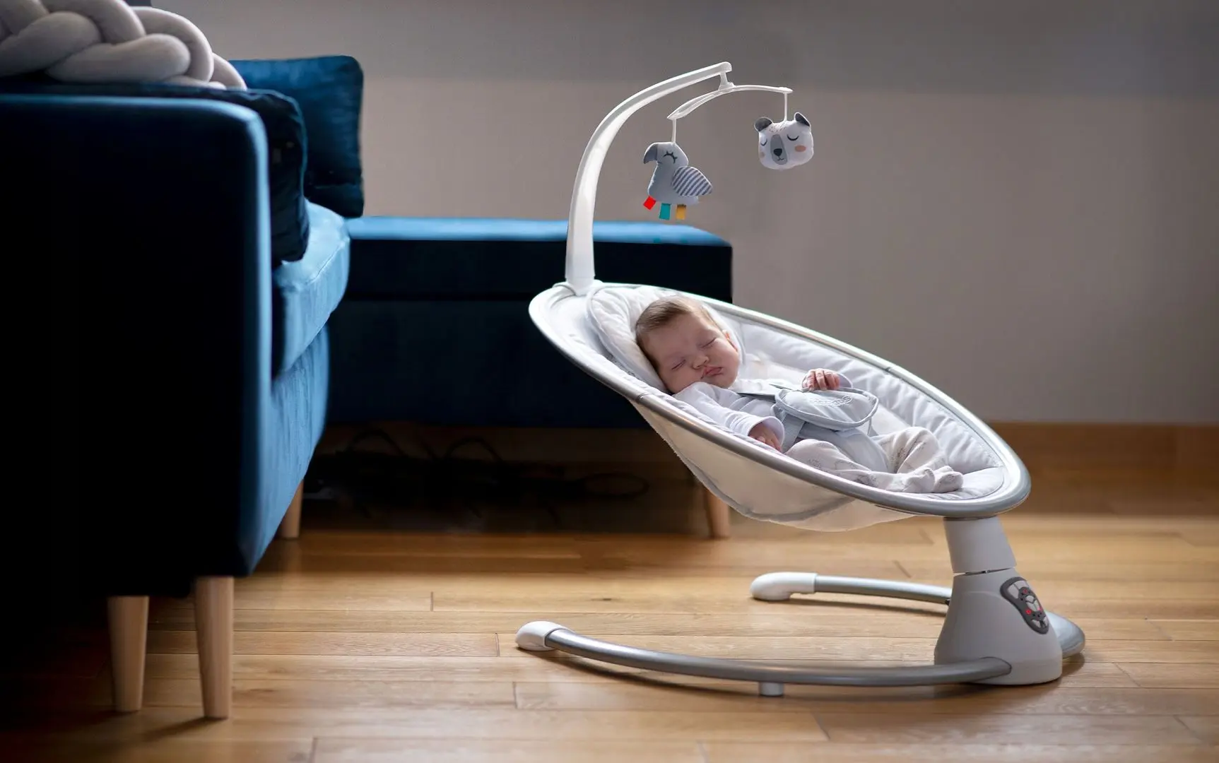 Sezlong pentru copii Ricokids 705000 (White/Gray)