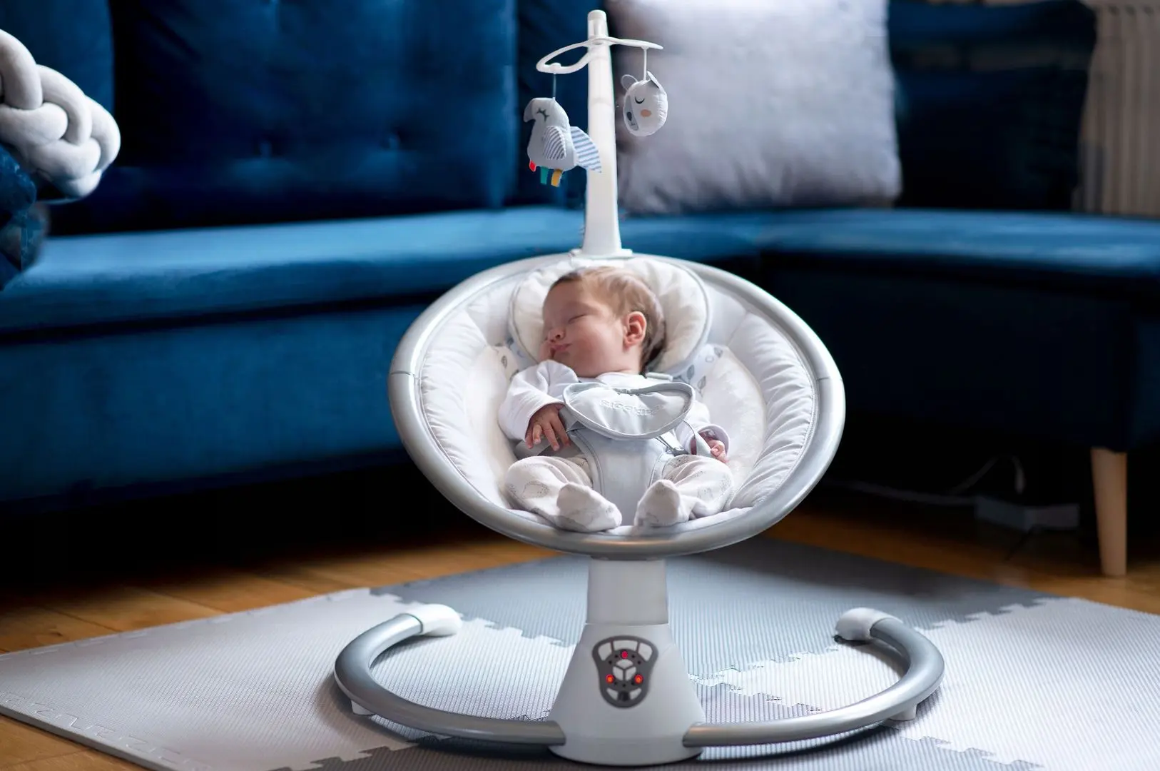 Sezlong pentru copii Ricokids 705000 (White/Gray)