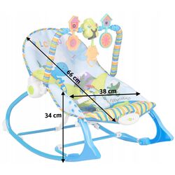 Sezlong pentru copii Ricokids 7302 (Blue) Thumb