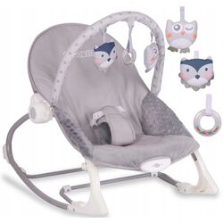 Детский шезлонг Ricokids 7308 (Grey/Lavender) Thumb