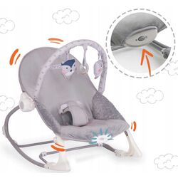 Детский шезлонг Ricokids 7308 (Grey/Lavender) Thumb