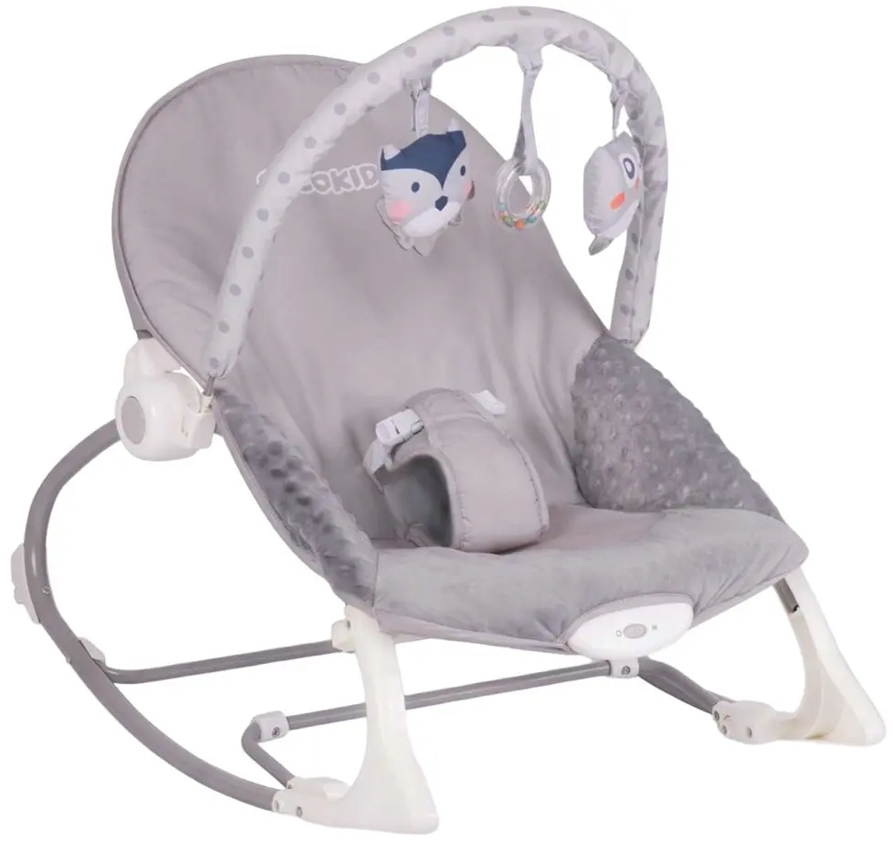 Детский шезлонг Ricokids 7308 (Grey/Lavender)