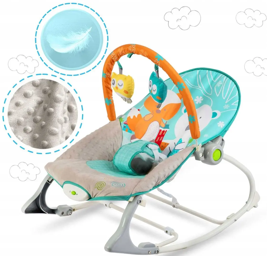 Детский шезлонг Ricokids 7309 (Blue/Orange)