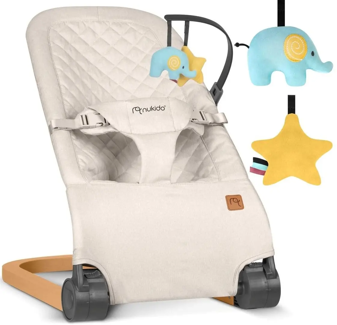 Scaun balansoar Ricokids Nukido NK-52 (Beige)
