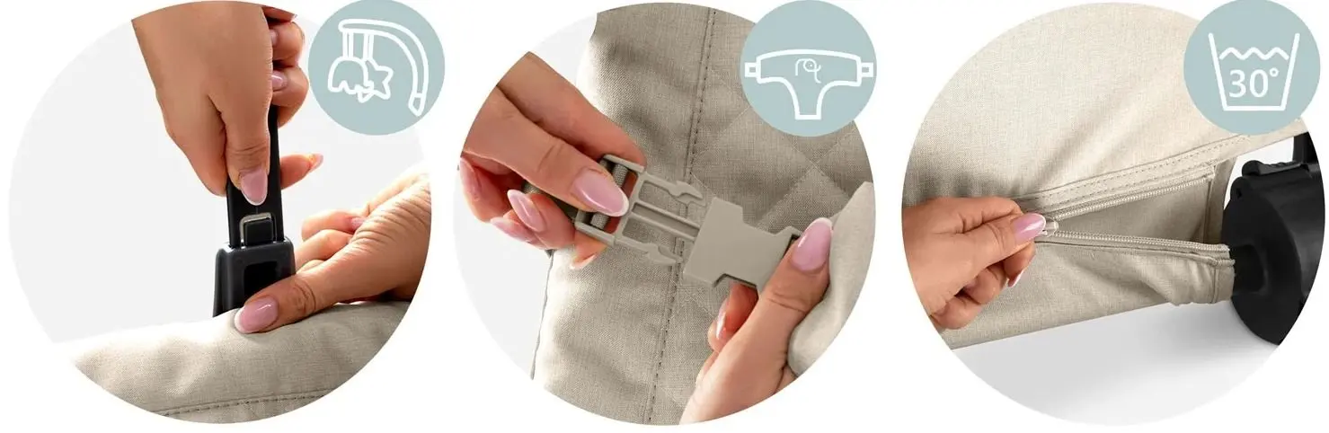 Scaun balansoar Ricokids Nukido NK-52 (Beige)