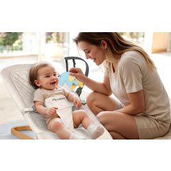 Scaun balansoar Ricokids Nukido NK-52 (Beige) Thumb