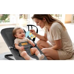 Scaun balansoar Ricokids Nukido NK-52 (Dark Grey) Thumb