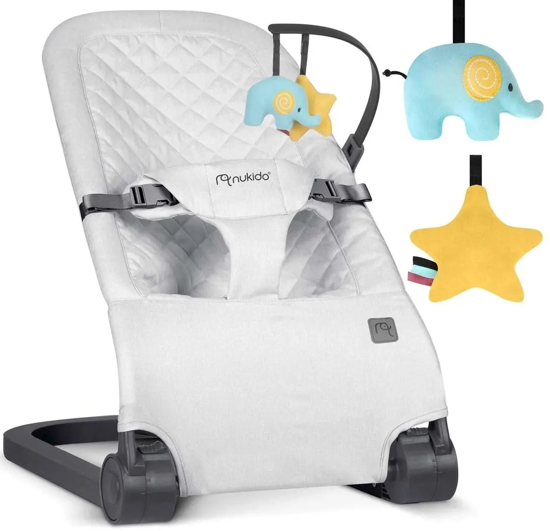 Scaun balansoar Ricokids Nukido NK-52 (Light Grey)